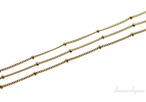 23cm 14/20 Gold filled schakels / ketting 1mm