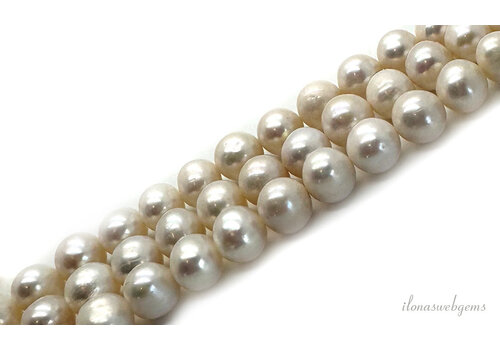 Zoetwaterparels rond ca. mm (