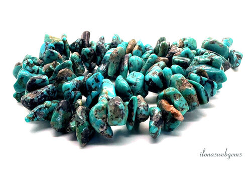 Türkisperlen ca. 16x5mm bis 13x4mm
