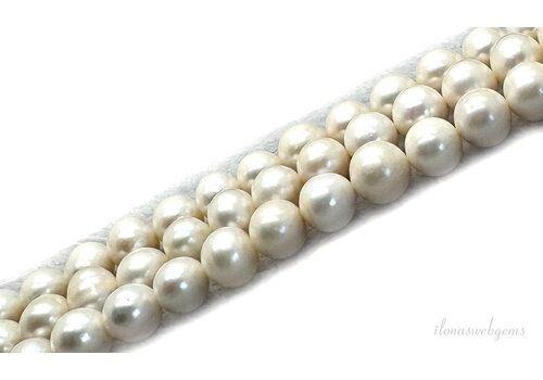 Zoetwaterparels rond ca. 10mm