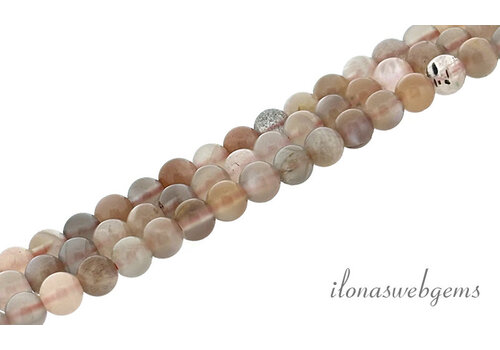 Moonstone beads round approx. 4mm
