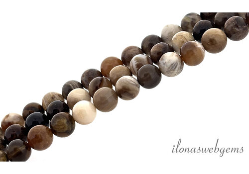 Hout Opaal kralen rond ca. 8mm