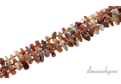 Krabbenachat Perlen ca. 12x4mm