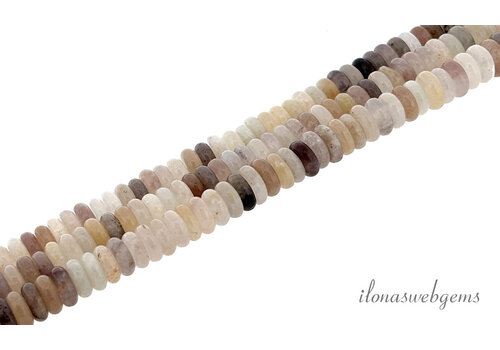 Chinese Moonstone beads disc approx. 6x2mm