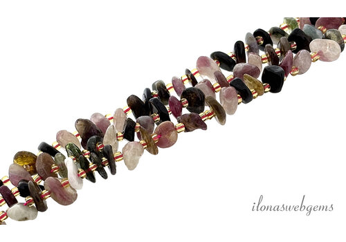 Tourmaline beads approx. 10x5mm
