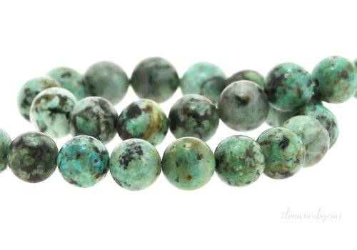 Neue afrikanische Türkisperlen rund ca. 6mm