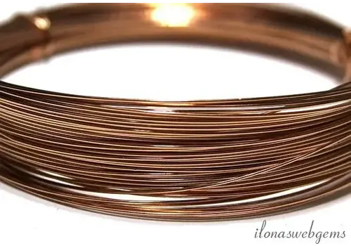 1 Meter Rosé 14/20 Gold filled draad norm. 0.5mm / 24GA