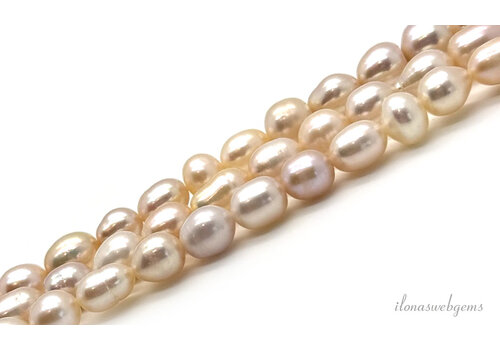 Freshwater pearls approx. 8x6mm