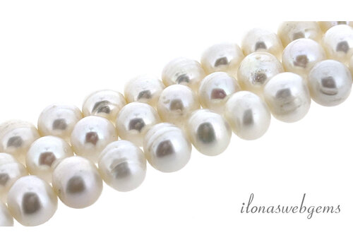 Zoetwaterparels rond ca. mm (