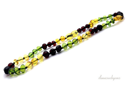 Amber baby necklace approx. 6x4mm