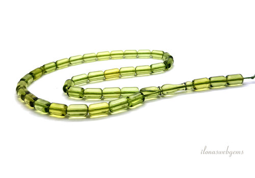 Caribbean green amber Mala ca. 36cm