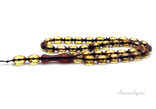 Barnsteen / Amber mala ca. 11x7mm