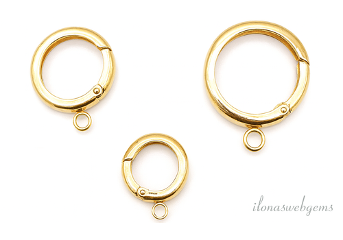 14/20  Gold filled slot met oog groot ca. 14mm