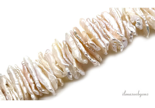 Biwa Parel sticks ca. 20x8mm