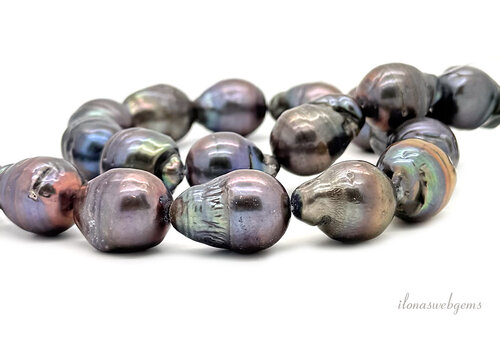 Süßwasserperlen, Pfauenform, große Größe, ca. 12 mm