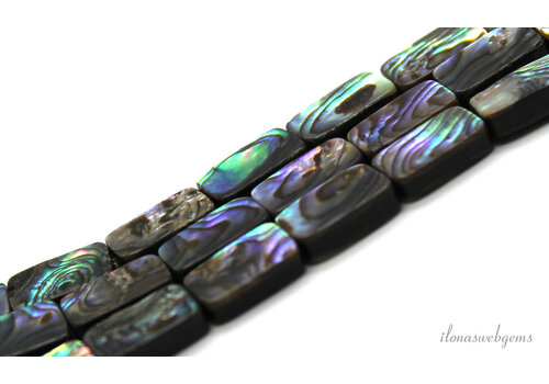Abalone-Perlen, rechteckig, ca. 8 x 12 mm