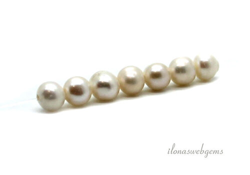 50 pieces freshwater pearls large threading hole approx. 8mm