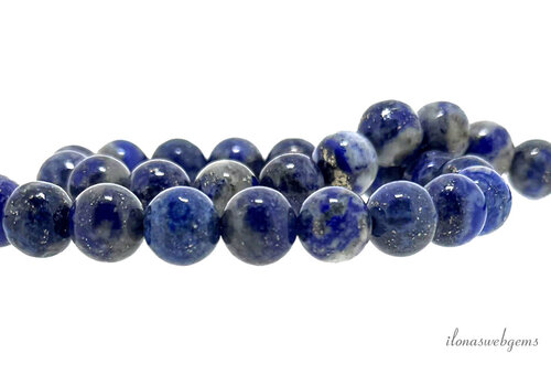 Lapislazuli-Perlen, rund, ca. 6 mm
