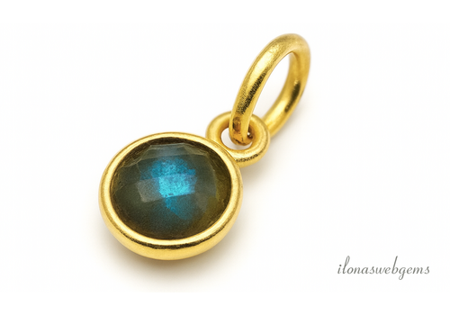 Vermeil pendant with facet Labradorite approx. 6mm
