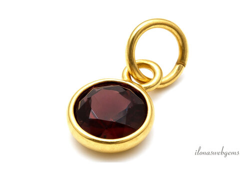 Vermeil pendant with Garnet approx. 6mm