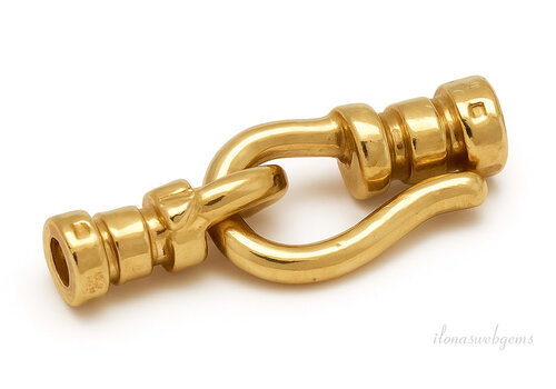 Mini Vermeil hook clasp approx. 13mm