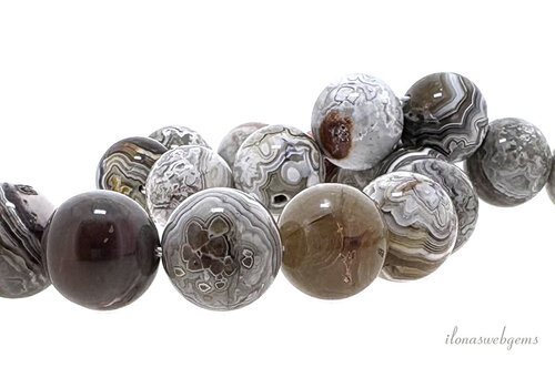 Mexican Crazy Lace Agate beads round approx. 16 mm AA quality