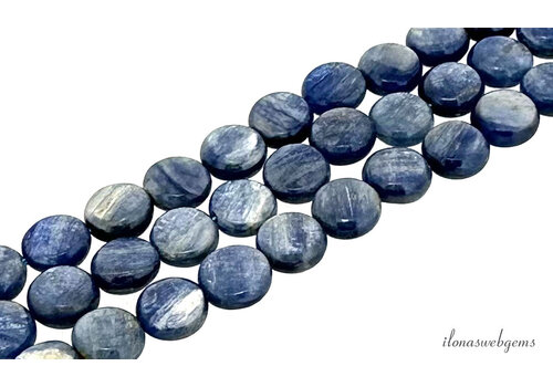 Kyanite beads coins approx. 10mm