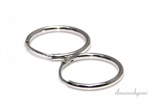 1 paar Sterling zilveren creolen ca. 12mm