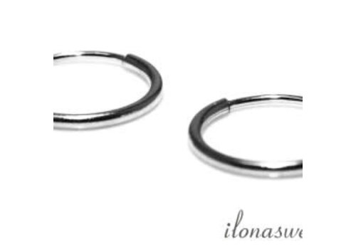 1 pair of sterling silver hoop earrings approx. 16mm
