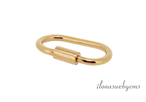 14/20 Goldfilled Karabinerverschluss ca. 21 x 12,5 mm