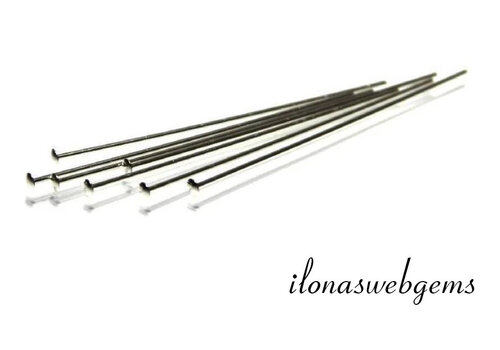 Flachkopfnadel aus Sterlingsilber