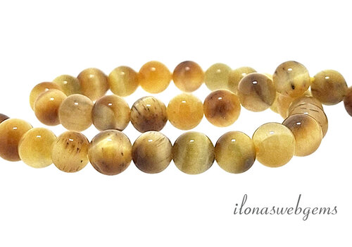 Agate beads round approx. 5mm