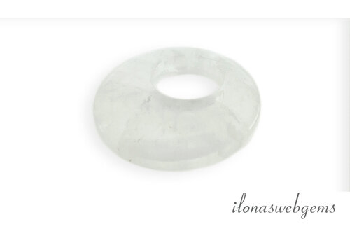 Rock Crystal Donut 28x7mm