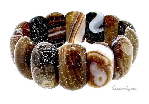 Agaat armband ca. 25x15x9mm