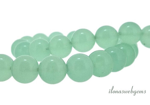 Glass beads round 'Jade' approx.