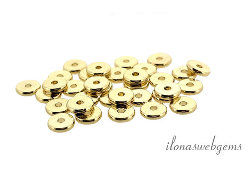 Hochwertige, vergoldete Scheibe, ca. 6 mm