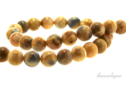 Crazy Lace Agaat kralen rond ca. 6mm