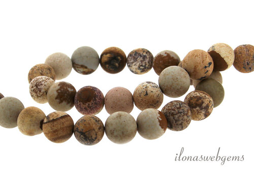 Desert jasper beads matt approx. 5mm