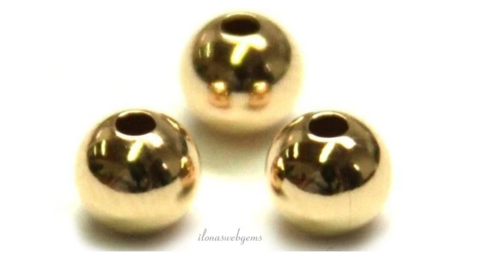 Knijpkralen 3mm: goud - Limited Edition