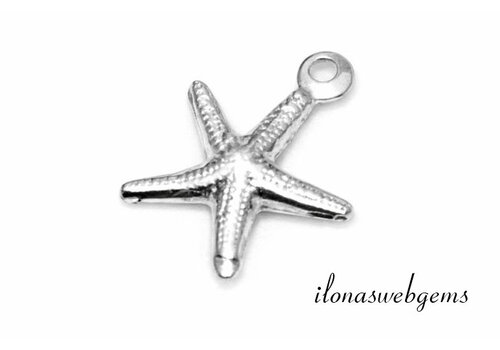 Sterling silver filled starfish charm approx. 8mm