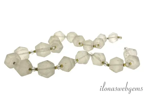 Rock crystal beads free shape approx. 17x15mm Silk Road