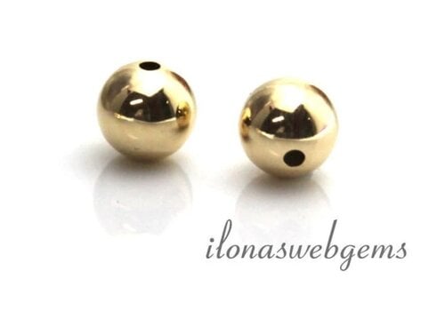 14/20 Gold gefüllte runde Perlen von: 2 bis 12 mm