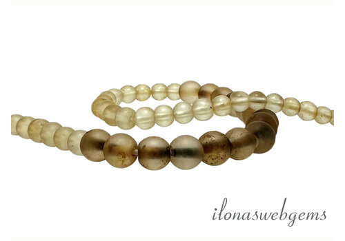 Mountain crystal beads on and off the Silk Road, approx. 8mm