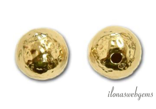 14/20 Gold filled bead hammered from: 3 to 8mm