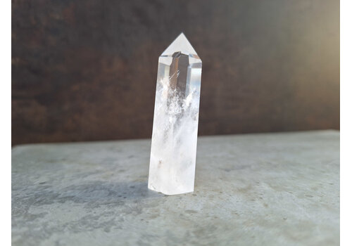 Rock Crystal Obelisk approx. 58x18mm