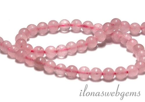 Rose quartz beads around approx. 3mm