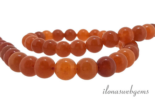 Karneol - Karneolperlen orange rund ca. 6mm