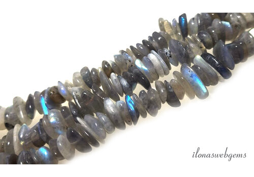 Labradorite beads split approx. 10-15mm