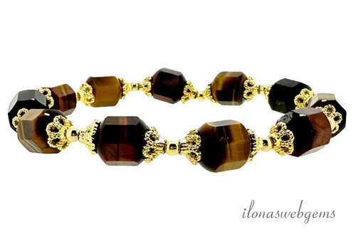 Tiger eye bracelet approx. 10x8x8mm