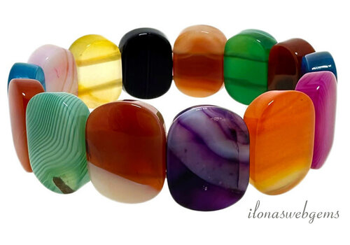Agaat armband ca. 20x15x6mm